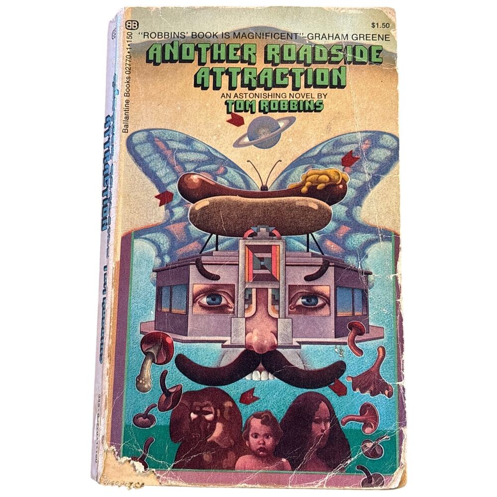 Another Roadside Attraction Tom Robbins 1972 2nd print Paperback Ballantine book
